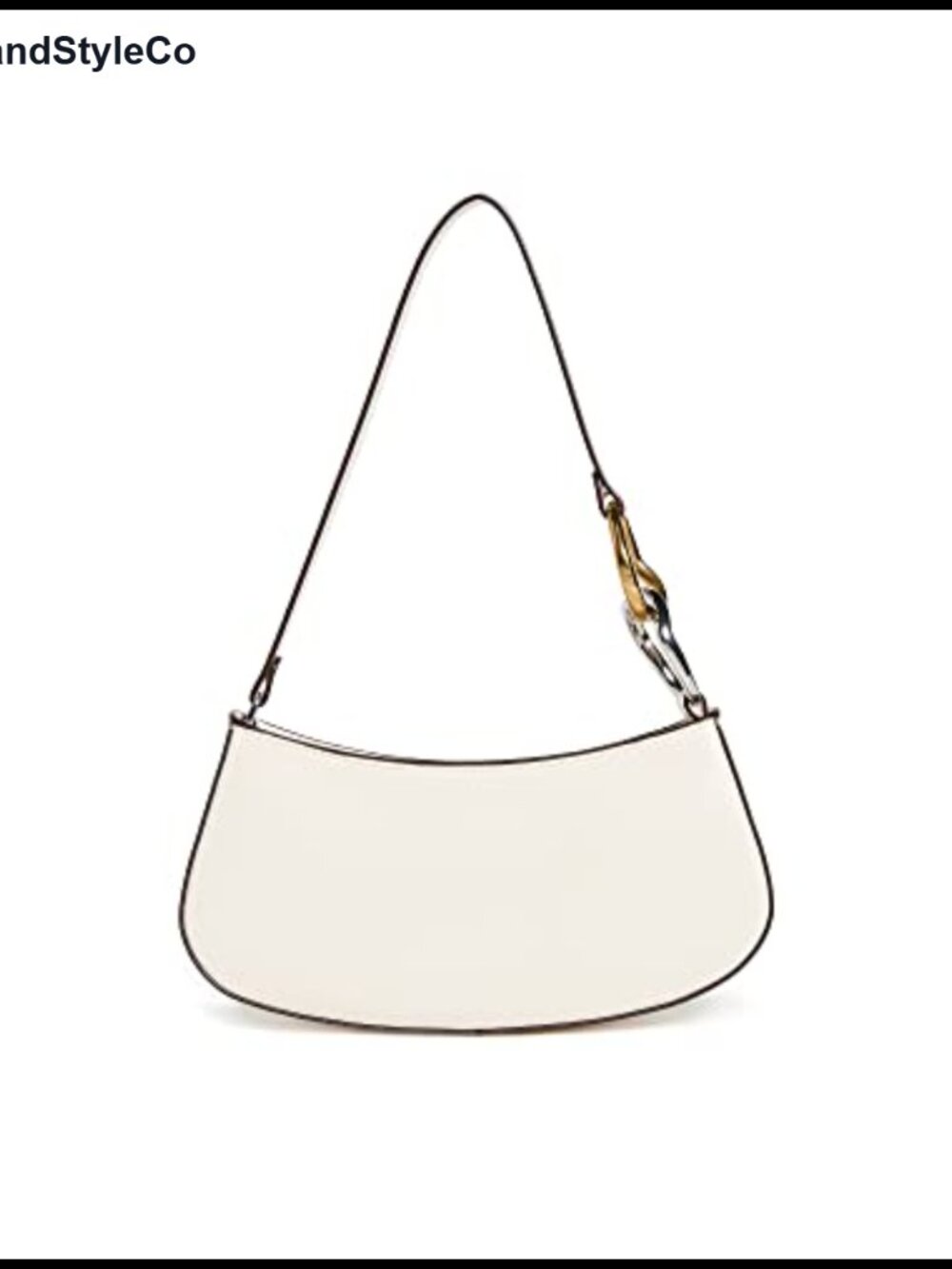 STAUD Ollie Hobo Bag Leather Chain Accent Suede Lining Shoulder Handbag